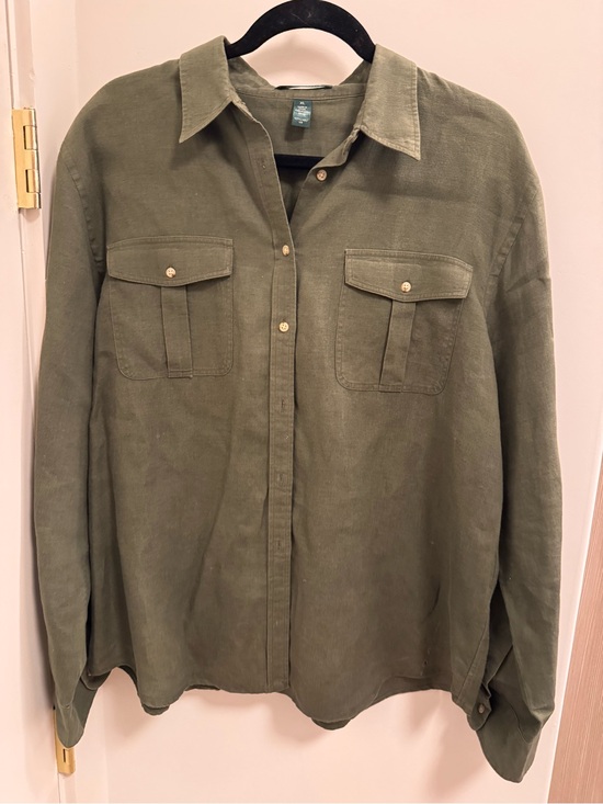 Ralph Lauren Tops - Ralph Lauren 100% Linen Y2K button down
